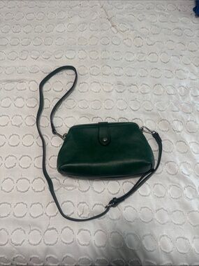 Hunter green handbag